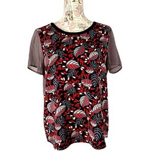 NWT Scotch & Soda Sheer Short Sleeve Blouse